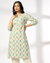 Women Printed Straight Kurta