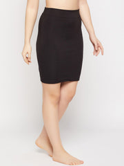 Beige High-Waist Polyester Skirt Body Shaper – Seamless – Medium Compression