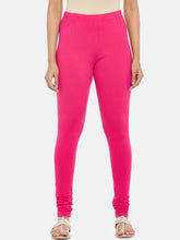 Pink Solid Cotton Blend Churidhar – Slip-On Closure