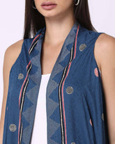 Printed Rayon Dobby Shrug – Handkerchief Hem