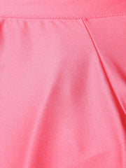 Shimmer Solid Nylon Elastane Leggings – Wide Waistband – Ankle Length