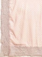 Lavender Embellished Georgette Saree – Beads & Stones – Blouse Piece Included