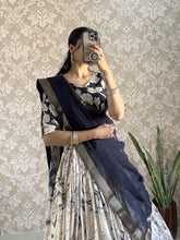 Kalamkari Printed Muslin Silk Lehenga Choli – Jacquard Lace Border – Digital Print Work