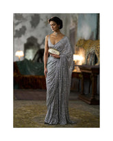 Faux Georgette Saree – Cutwork Lace Border – Sequin Embroidery