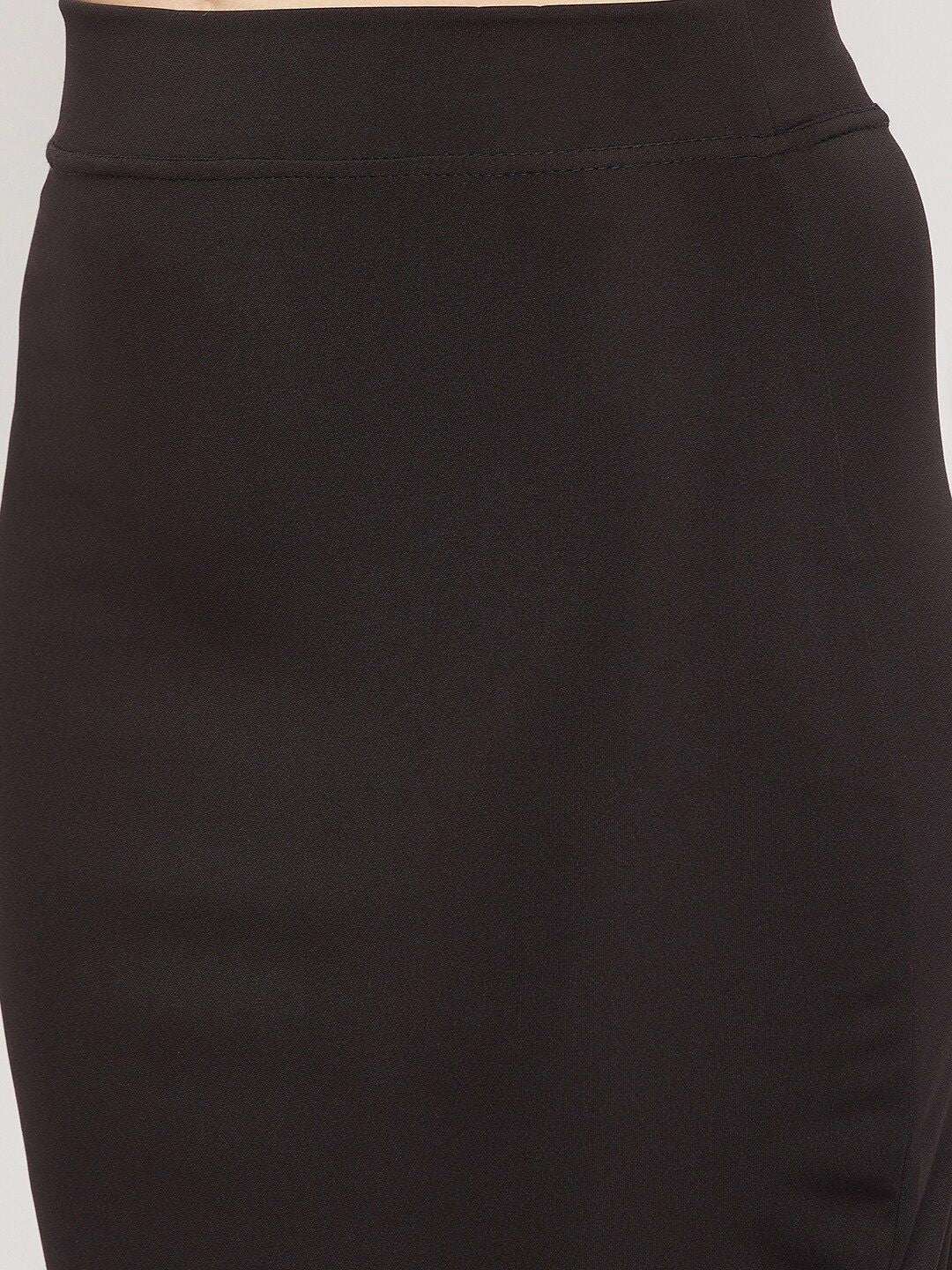 Beige High-Waist Polyester Skirt Body Shaper – Seamless – Medium Compression