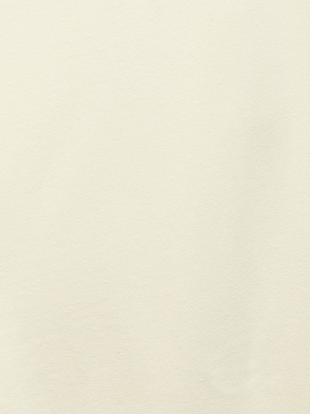 Off-White Solid Cotton Spandex Churidar – Slip-On Closure
