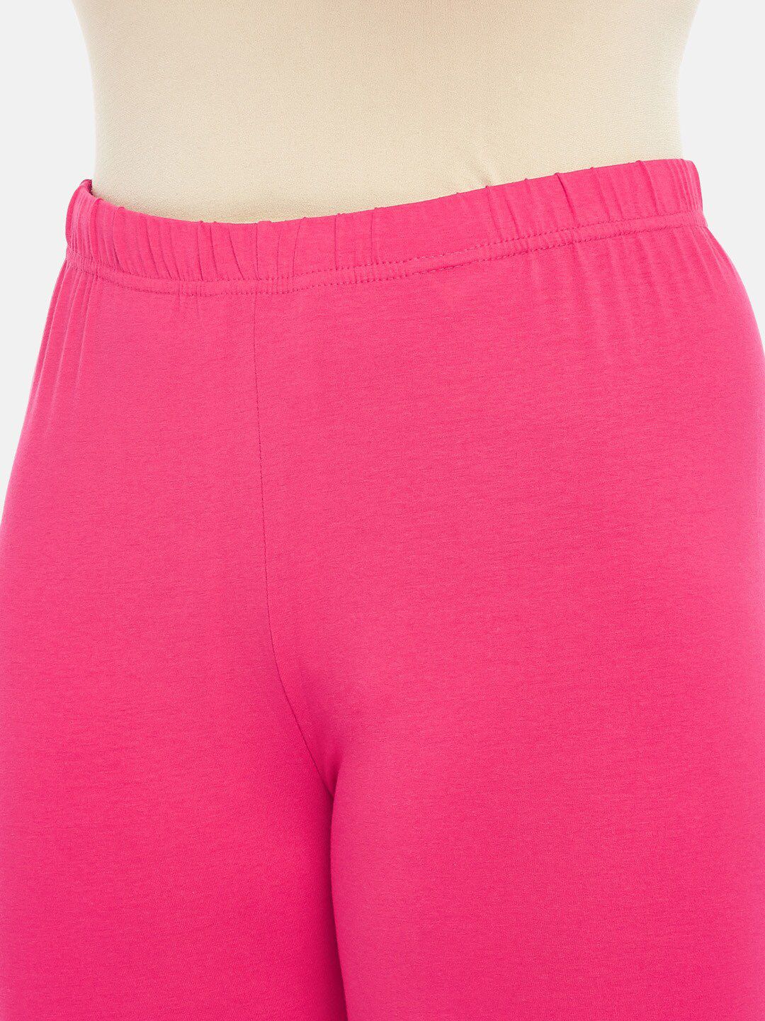 Pink Solid Cotton Blend Churidhar – Slip-On Closure