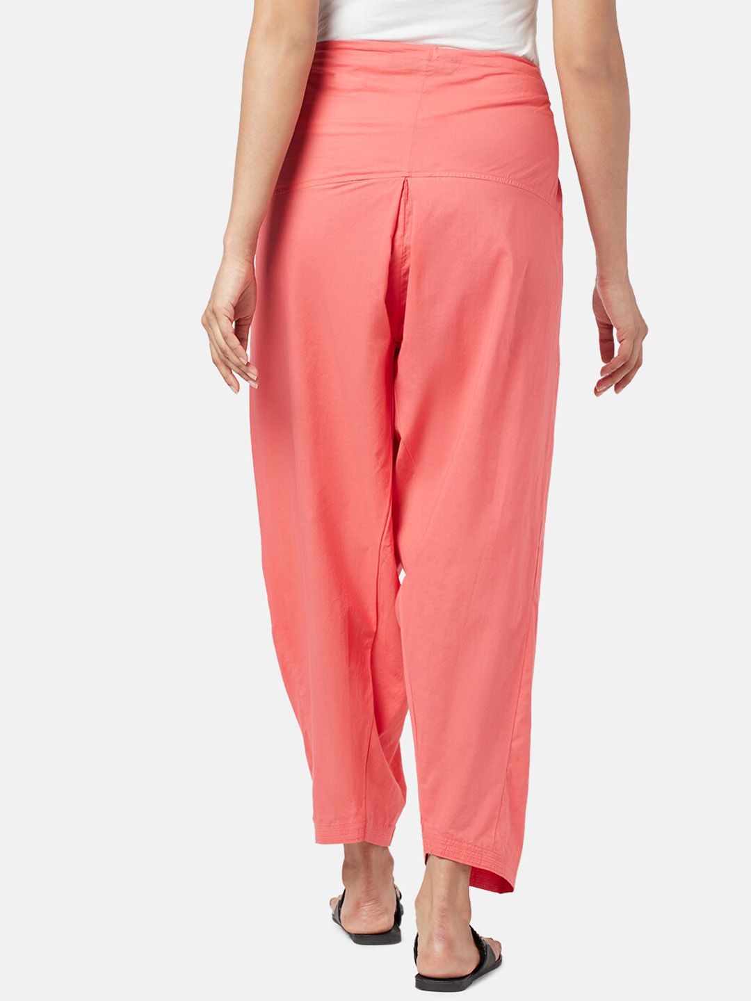 Loose-Fit Pure Cotton Salwar – Elasticated Waist – Solid