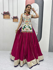 Gamathi & Mirror Work Motedo Choli Cotton Lehenga – Lumpi Lace Border